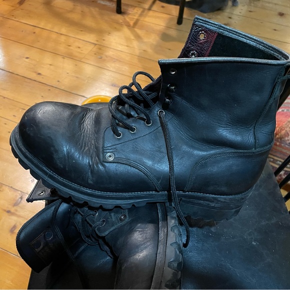 Amazing Italian boots from film studio surplus! Size 11 all leather add Vibram!! - Picture 9 of 16
